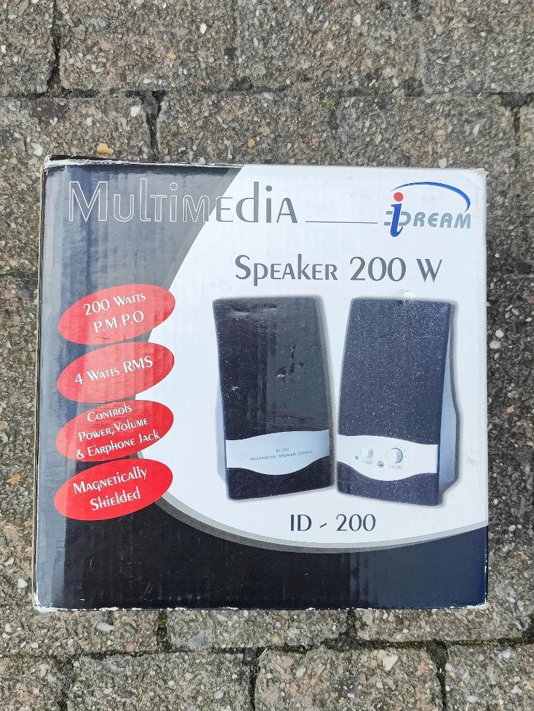 Multimedia speakers 200W, Ophalen of Verzenden, Gebruikt