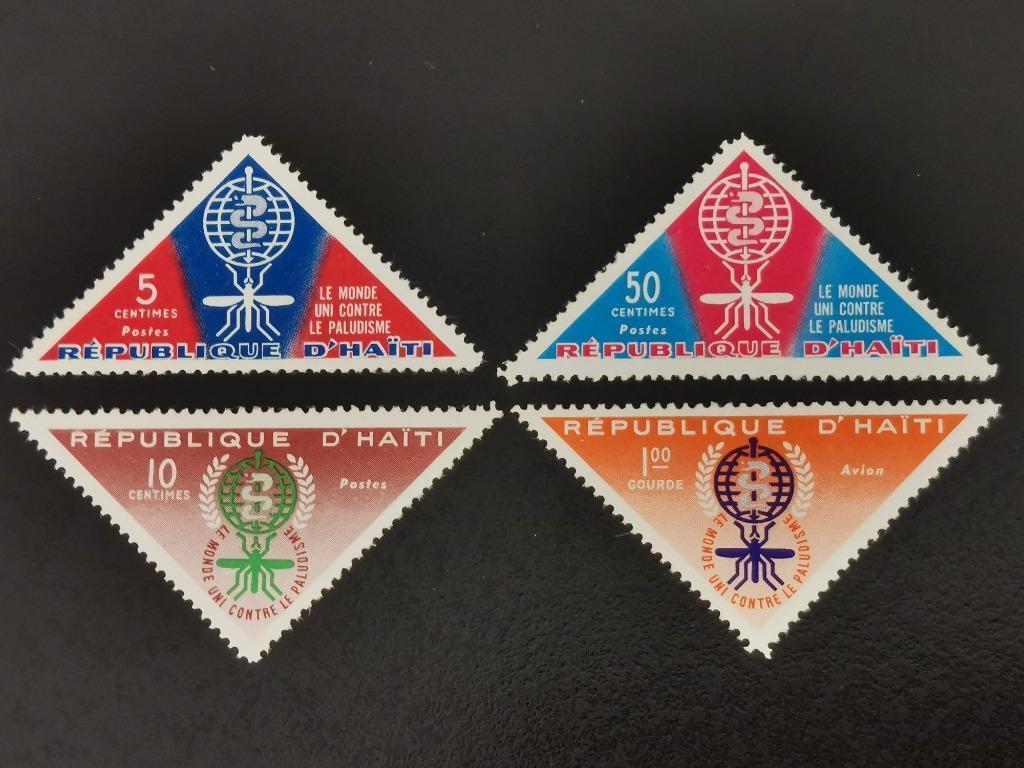 Haiti 1962 - strijd tegen malaria - malariamug - insecten **, Ophalen of Verzenden, Gestempeld, Midden-Amerika