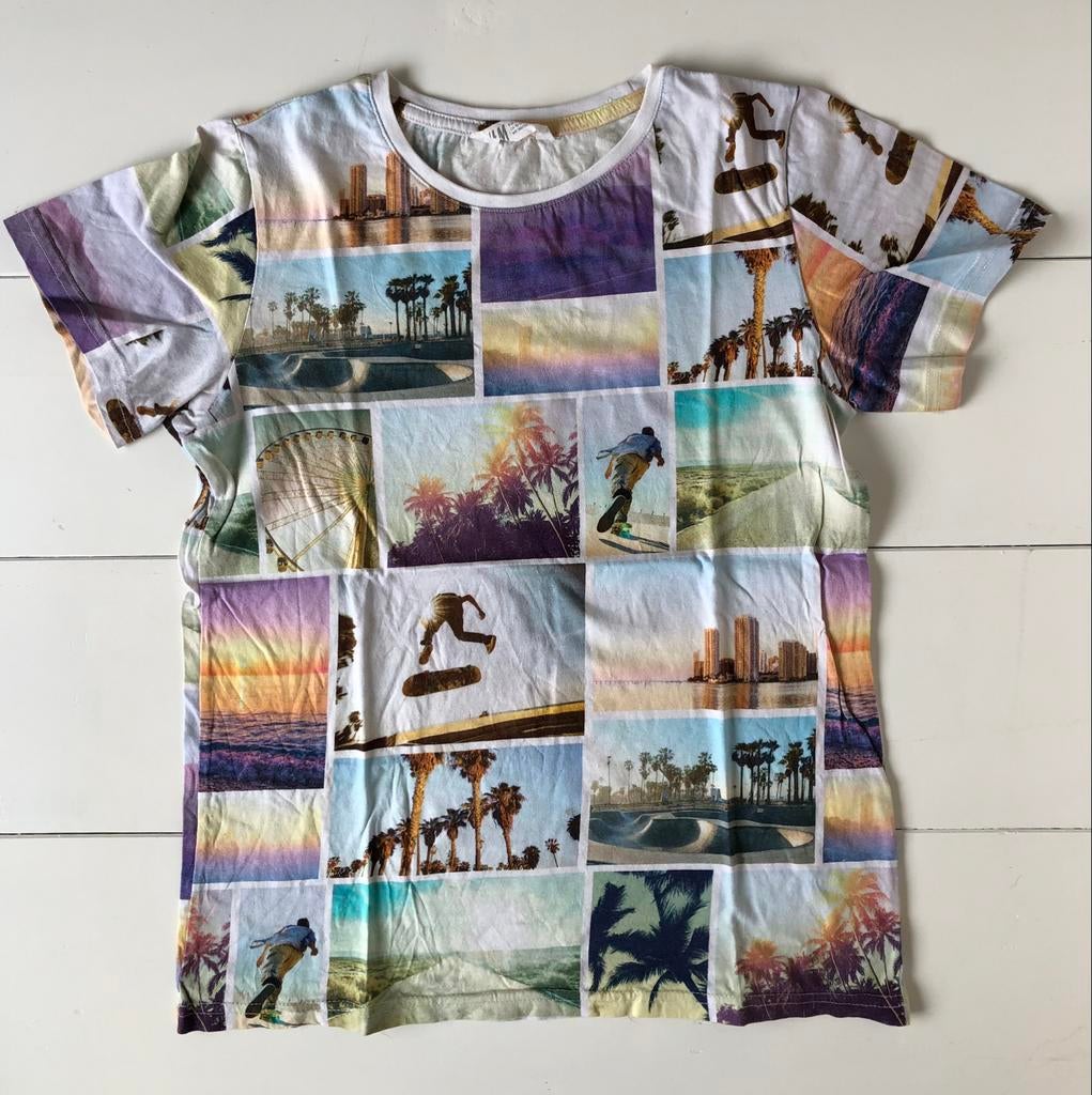 t-shirt H&M 10-12 j 146 152, Gebruikt, H&M, Ophalen of Verzenden, Shirt of Longsleeve