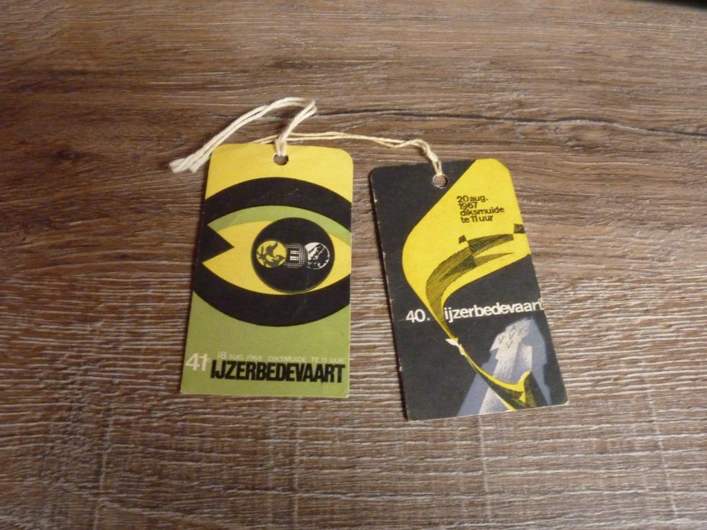 2 oude kaartjes IJzerbedevaart, Ophalen of Verzenden, Overige soorten, Overige typen