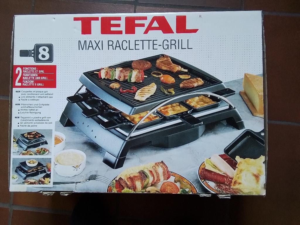 TEFAL Maxi raclette - grill, Ophalen, Zo goed als nieuw, 8 personen of meer