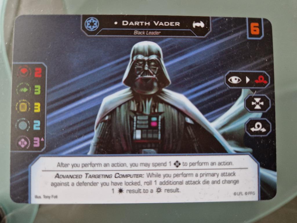 Star Wars X-Wing V2 Darth Vader Luke Europese 2018 promo g, Ophalen of Verzenden, Nieuw, FFG