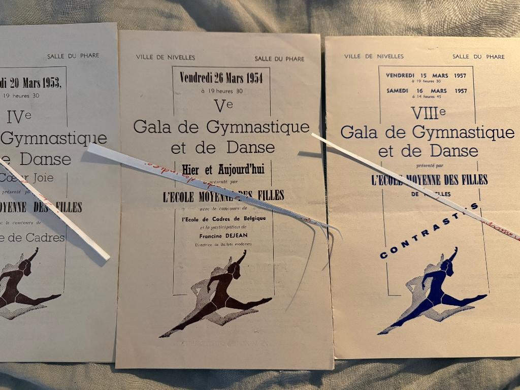 NIVELLES, Gala de gymnastique et de danse, salle du Phare, Antiquités & Art, Curiosités & Brocante, Envoi