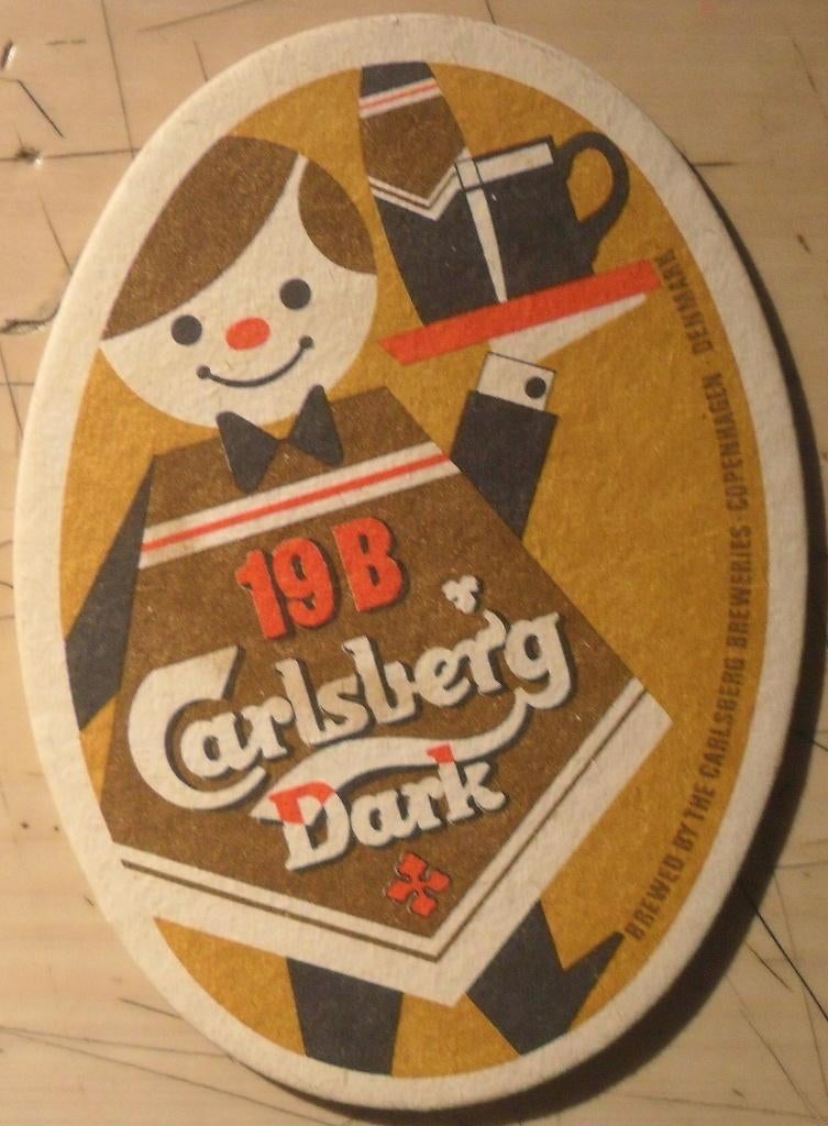 Sous-bock Carlsberg Dark, Ophalen of Verzenden, Viltje(s)