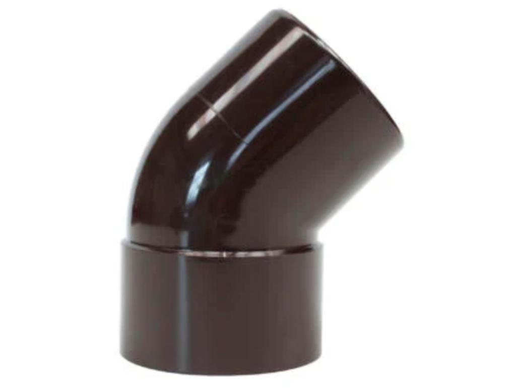 Scala bocht regenwaterafvoer 80mm MF PVC bruin NIEUW, Neuf, 80 mm ou plus, Enlèvement ou Envoi, PVC
