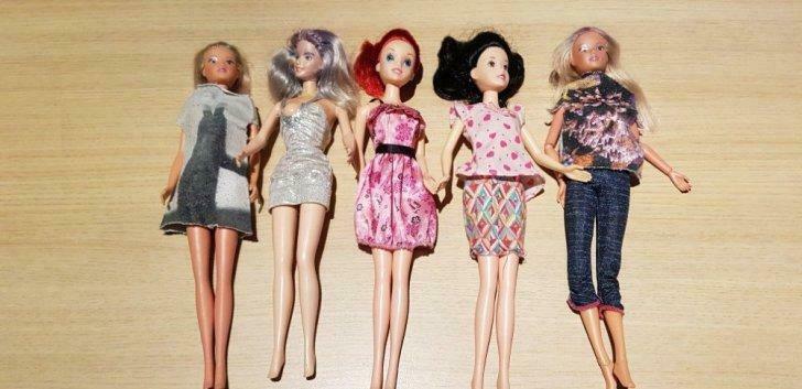 5 mooie barbiepoppen, Ophalen, Gebruikt, Barbie