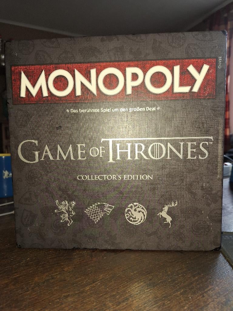 MONOPOLY GAME OF THRONES en allemand, Cinq joueurs ou plus, Enlèvement ou Envoi, Utilisé, Hasbro
