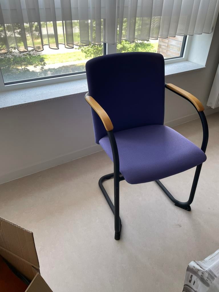 Sledestoel, Ophalen, Zo goed als nieuw, Blauw, Stof