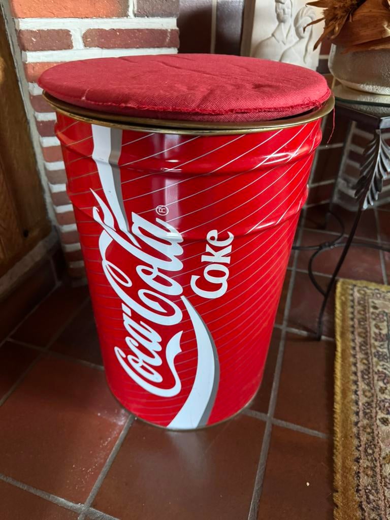 Boîte de rangement : seau à Coca Cola, Enlèvement, Comme neuf