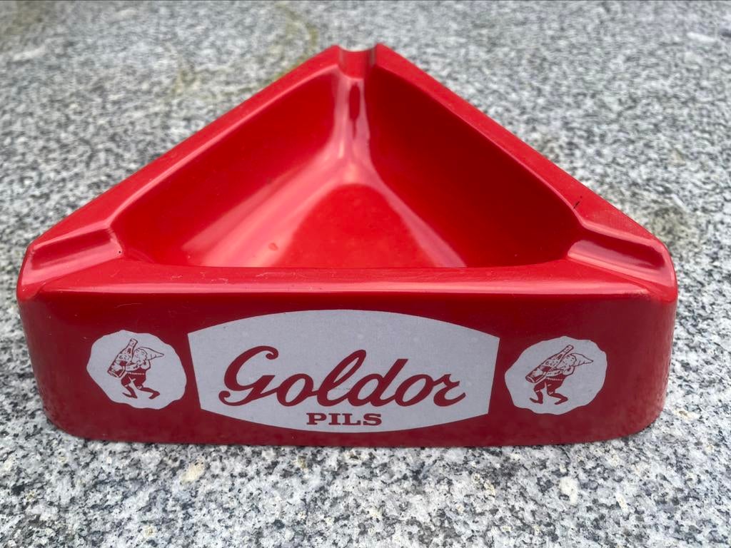 Goldor pils, stadsbrouwerij Breda, Leuven, asbak., Verzamelen, Ophalen of Verzenden, Zo goed als nieuw