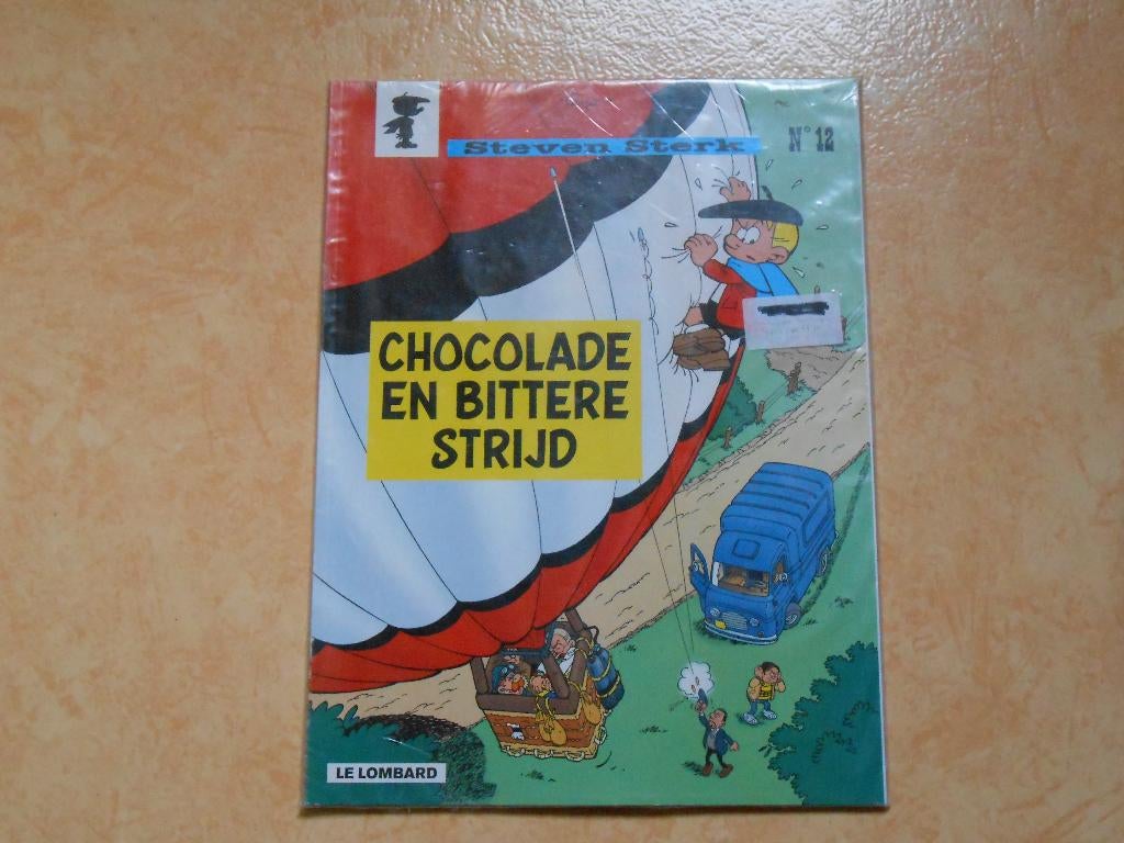 Steven sterk 12 Chocolade en bittere strijd 2002 1 ste druk., Boeken, Stripverhalen, Peyo, Eén stripboek, Nieuw, Ophalen of Verzenden