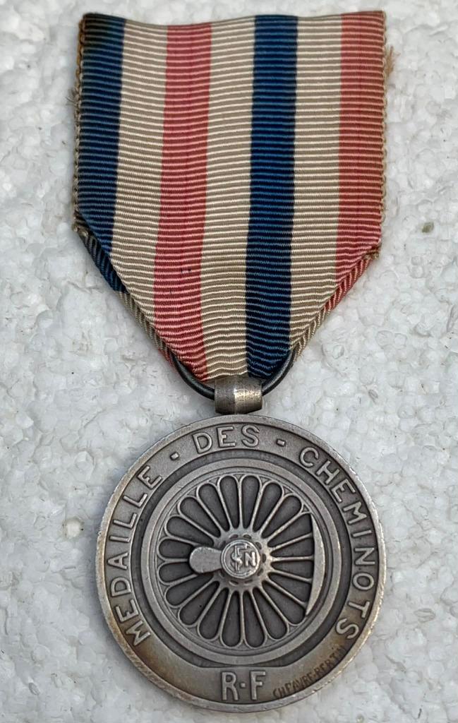 Medaille, D'Honneur des Chemin de Fer, 1949, Enlèvement ou Envoi, Autres, Ruban, Médaille ou Ailes