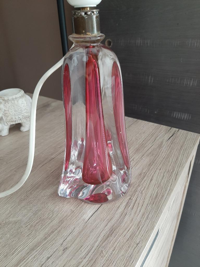 Pied de lampe en cristal du Val Saint Lambert, Antiek en Kunst, Ophalen