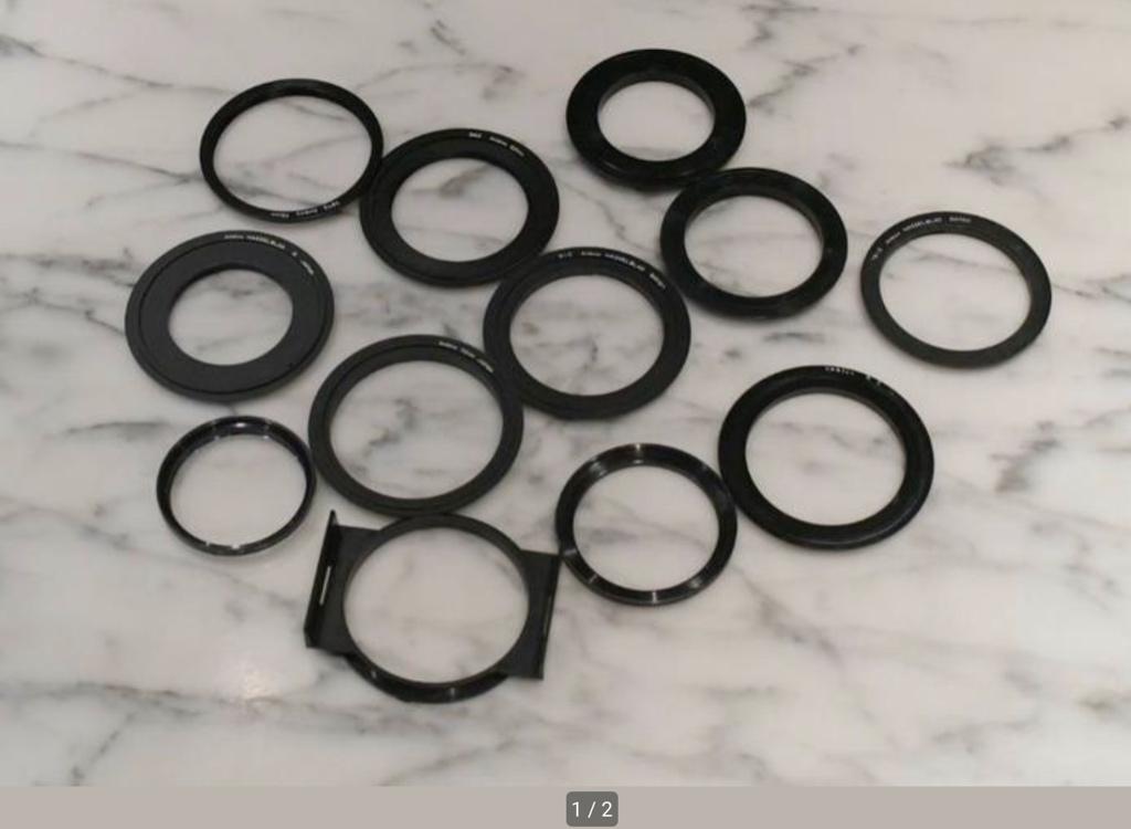 Ensemble de bagues Ambico, y compris pour Hasselblad, TV, Hi-fi & Vidéo, Photo | Filtres, Utilisé, Autres types, 50 à 60 mm, Autres marques