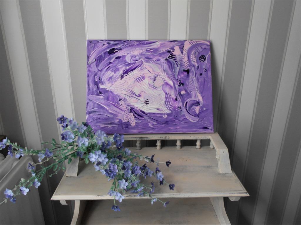tableau peinture moderne Acrylique  30 x 40 cm, Enlèvement ou Envoi