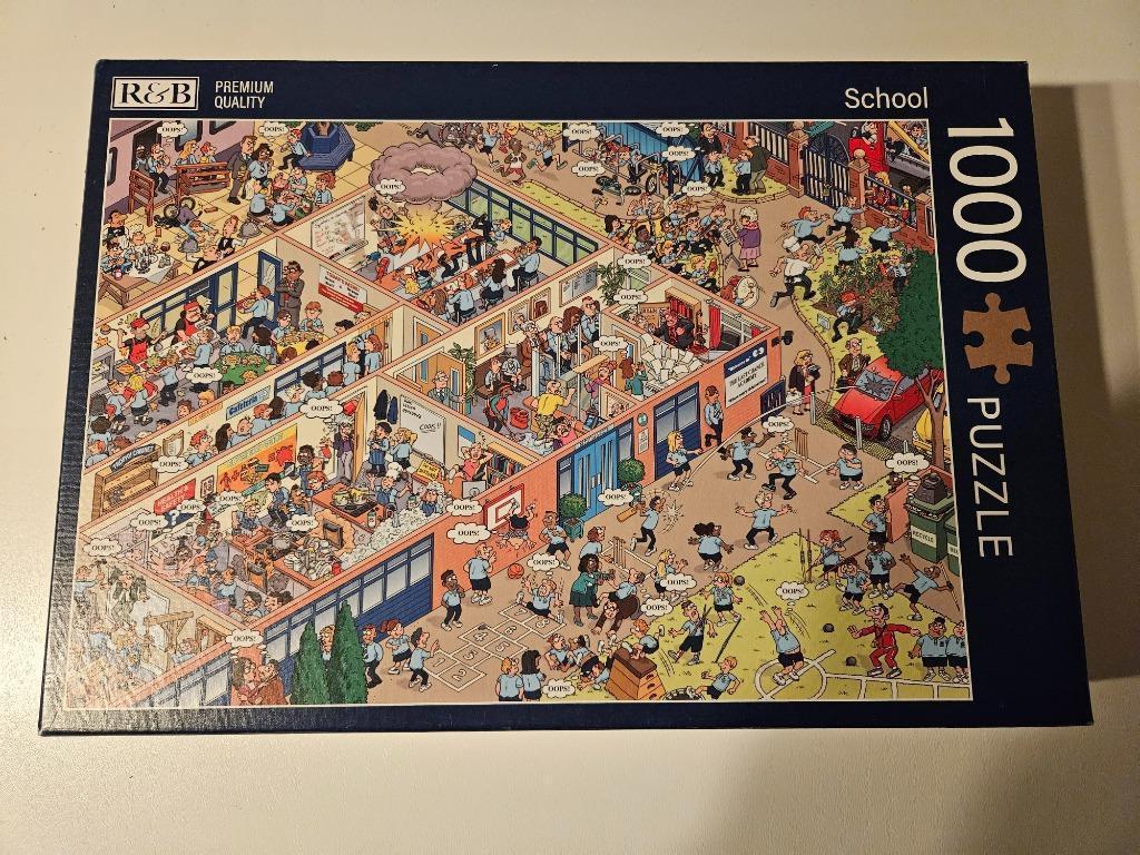 Puzzel R & B School, Ophalen of Verzenden, 500 t/m 1500 stukjes, Gebruikt, Legpuzzel