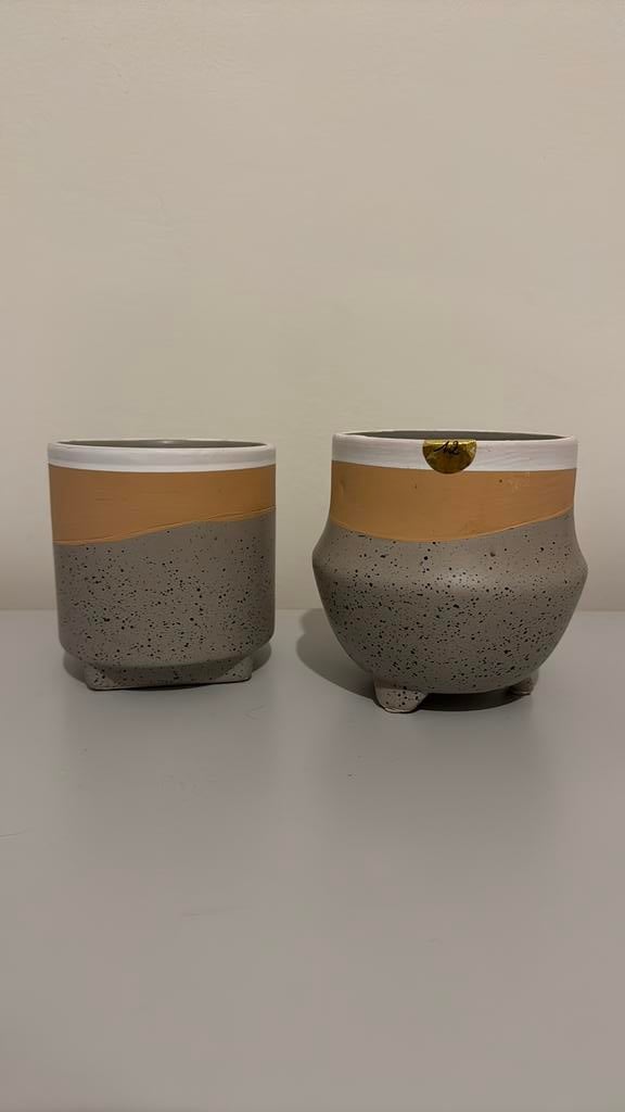 2 nouveaux pots de fleurs, Enlèvement, Comme neuf