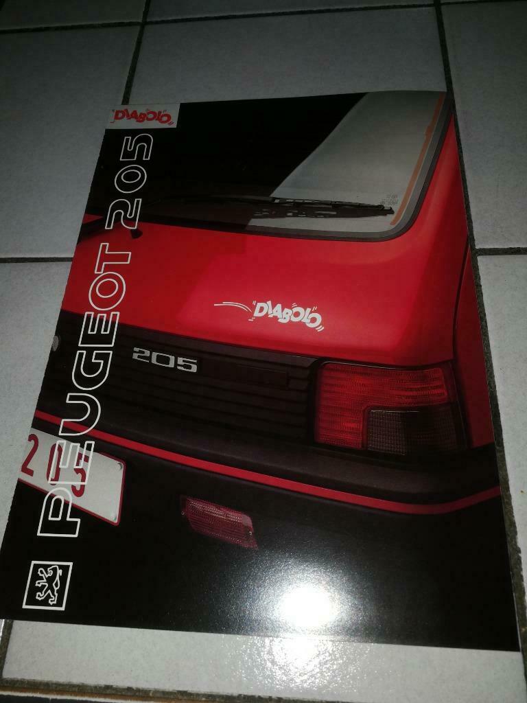 PEUGEOT 205 DIABOLO  brochure, Ophalen, Peugeot