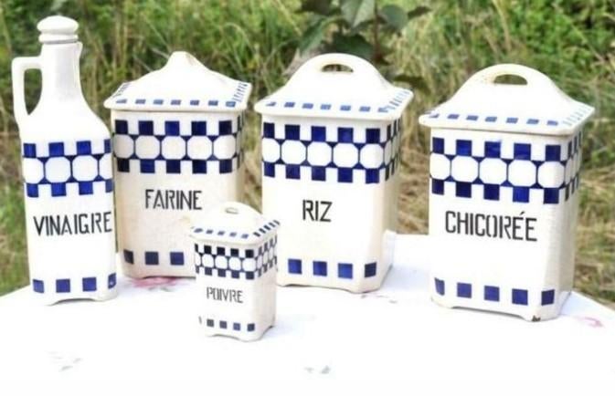 § ensemble ancien de pots et bouteille faience pour cuisine, Enlèvement ou Envoi