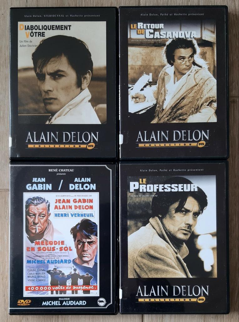 Lot 4 dvd Alain Delon, Enlèvement ou Envoi, Comme neuf