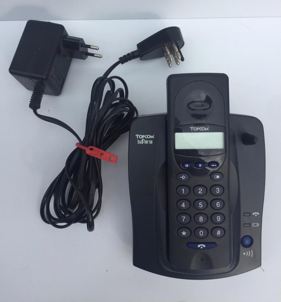 Téléphone DECT Topcom Butler 50 avec station de charge, Télécoms, Enlèvement ou Envoi, Comme neuf, 1 combiné