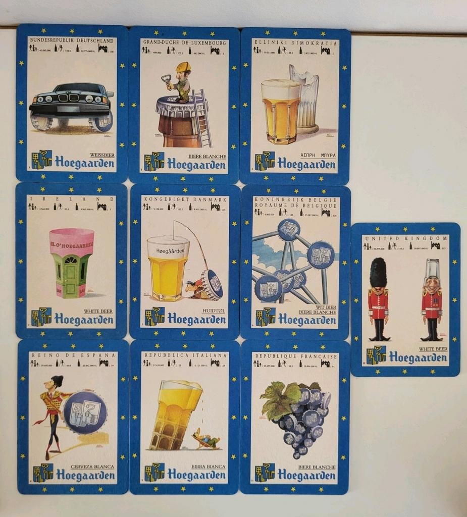 postkaarten hoegaarden bierkaartjes Europa viltjes Meersman, Ophalen of Verzenden, Zo goed als nieuw, Viltje(s), Overige merken