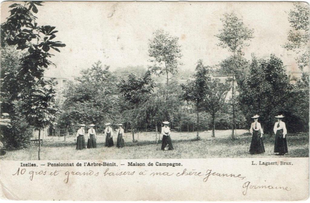 Carte postale Elsene Pensionnat Maison de Campagne 1906, Envoi, Avant 1920, Affranchie, Bruxelles (Capitale)