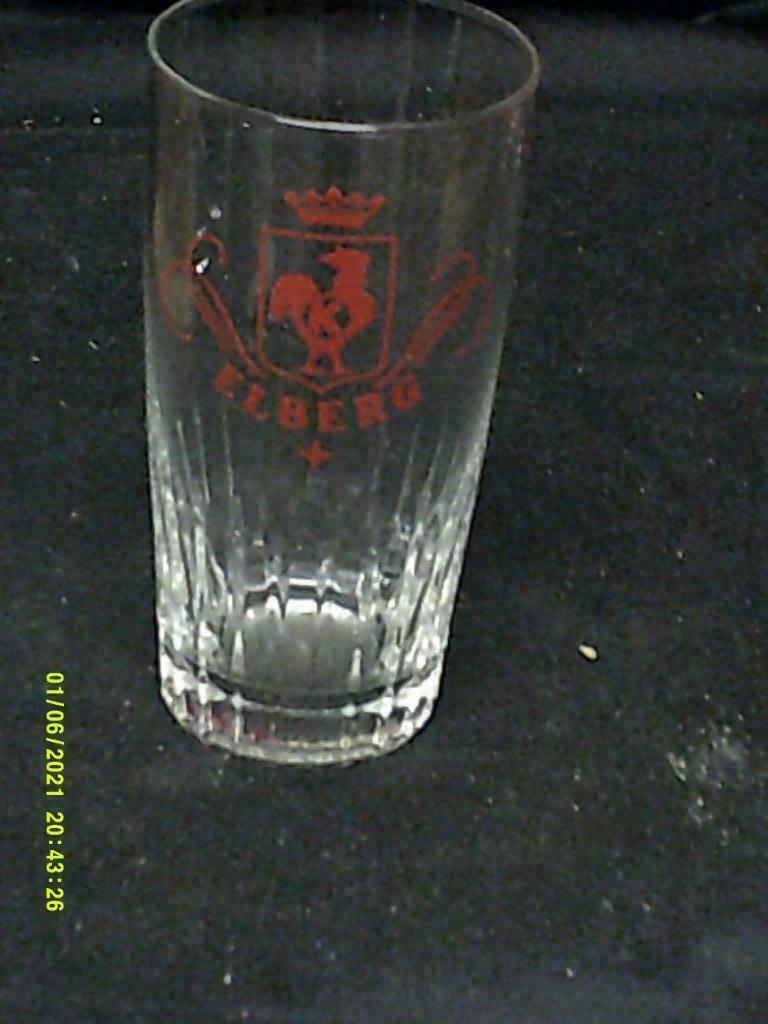 Bierglazen.Elberg.Ixelberg.koekelare.XL Facettenglas, Verzamelen, Biermerken, Ophalen of Verzenden, Zo goed als nieuw, Glas of Glazen