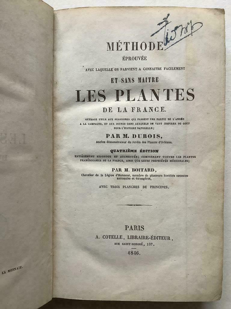 Les plantes de la France - M. Dubois, Enlèvement ou Envoi