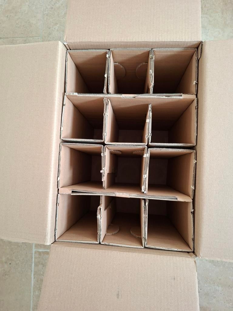 Carton de transport - d'envoi pour 12 bouteilles de vin, Enlèvement ou Envoi