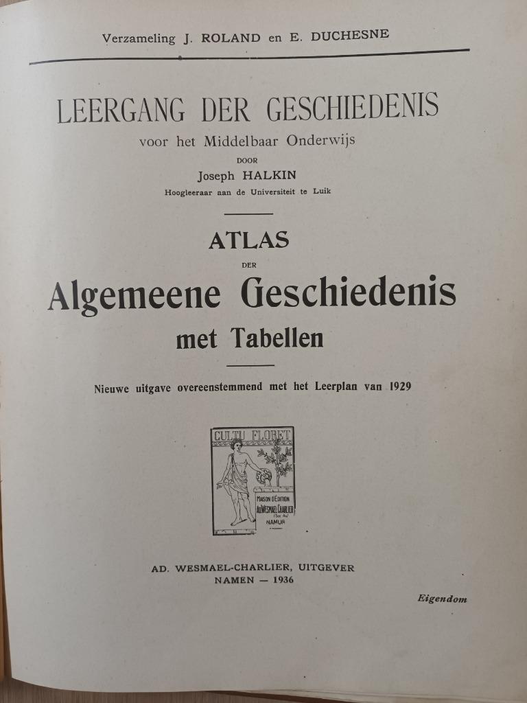 Atlas der Algemeene Geschiedenis, Gelezen, Europa, Ophalen of Verzenden, J. Halkin