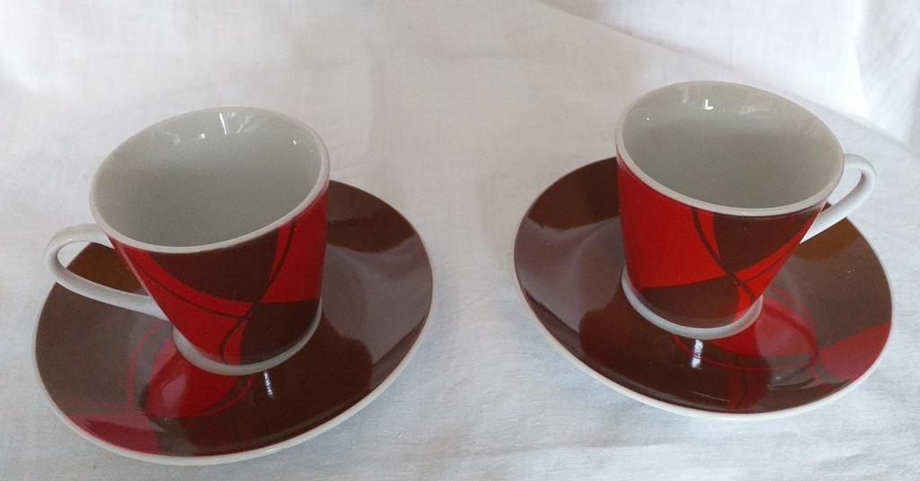 2 tasses à café et sous-tasses expresso Dr Oetker, Enlèvement ou Envoi, Neuf