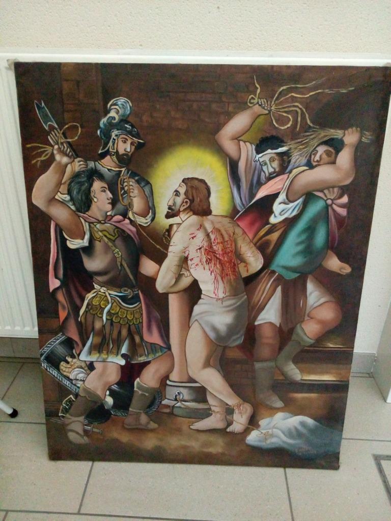 Schilderij thema Christus, Ophalen