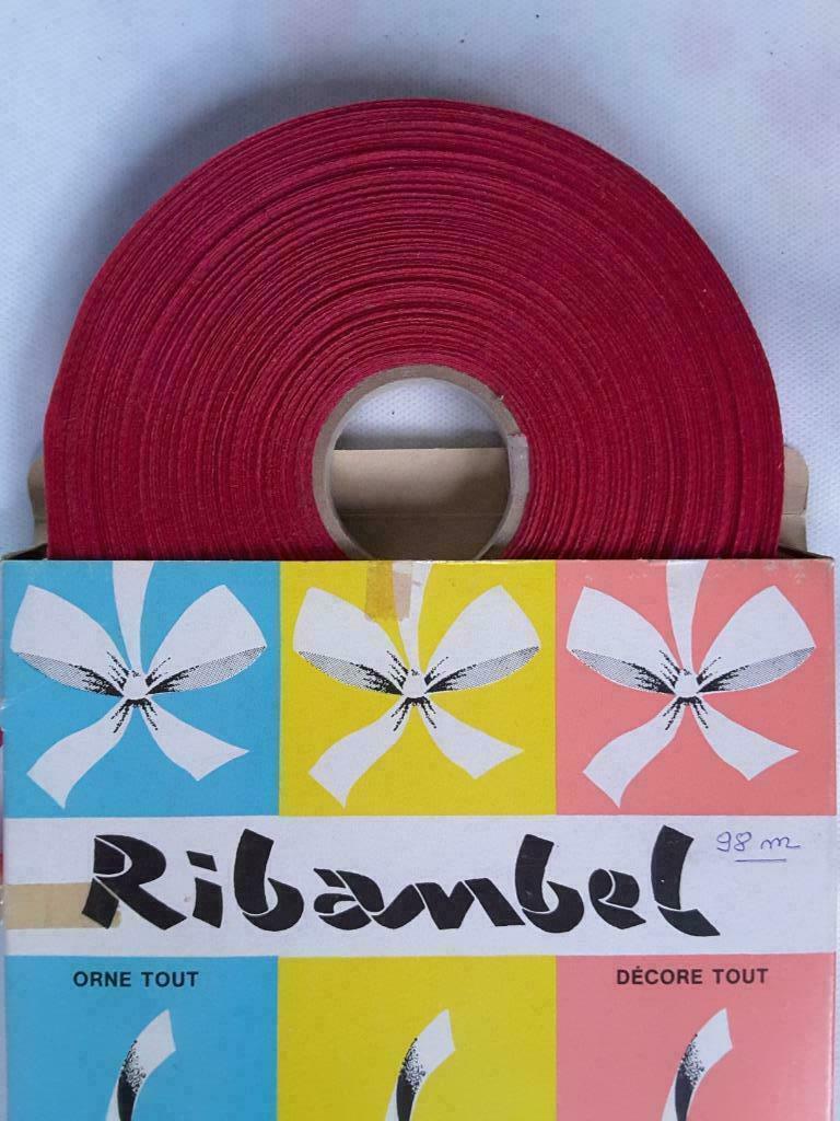 Papier lint breedte 10 mm fushia kleur, Ophalen of Verzenden, Nieuw, Lint, Band of Elastiek