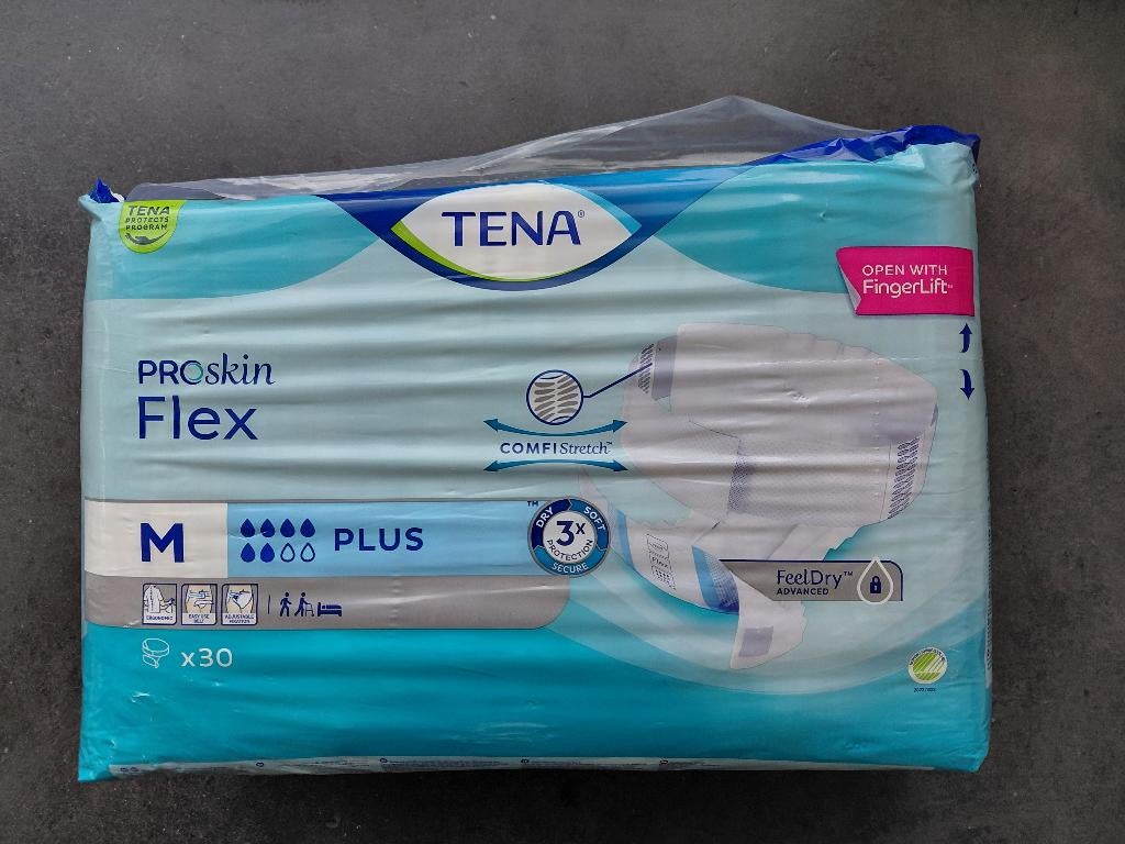 TENA PROSKIN FLEX MEDIUM 30 stuks, Ophalen of Verzenden, Nieuw