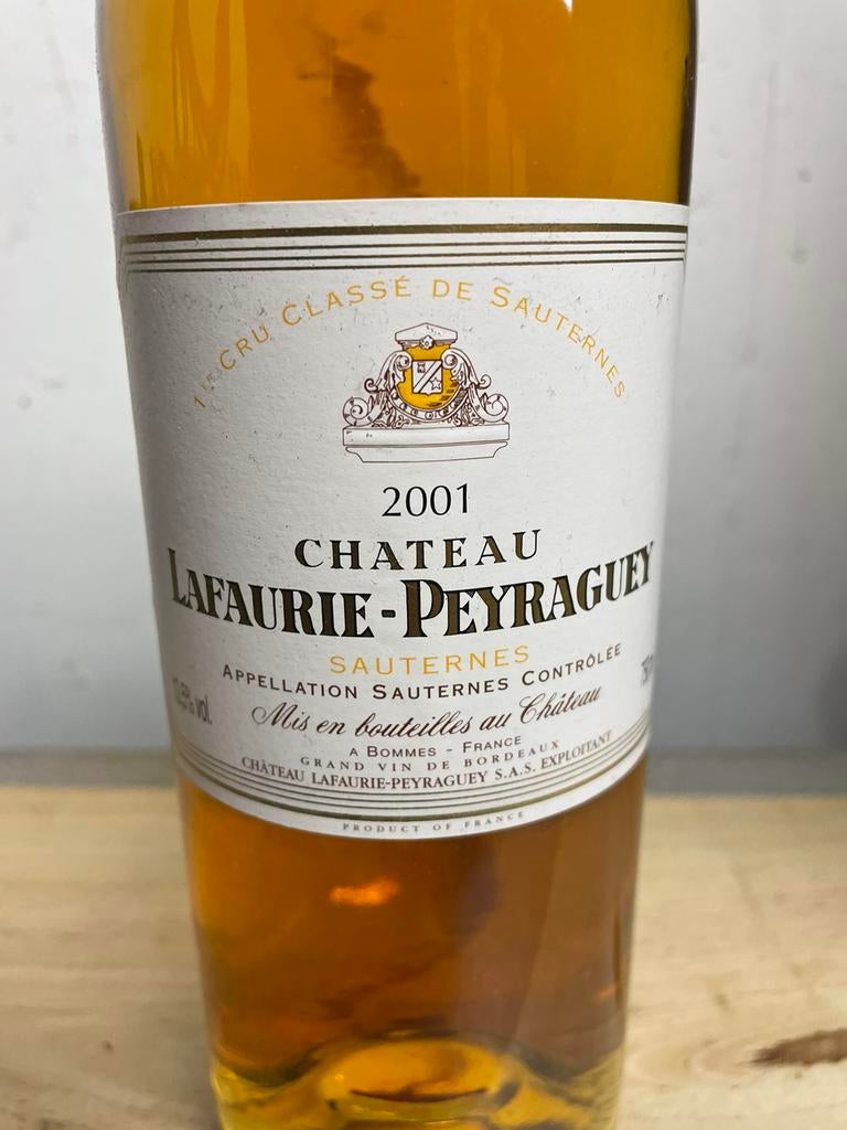 Lafaurie-Peyraguey 2001, Collections, Vins, Neuf, Pleine, Vin blanc, Enlèvement