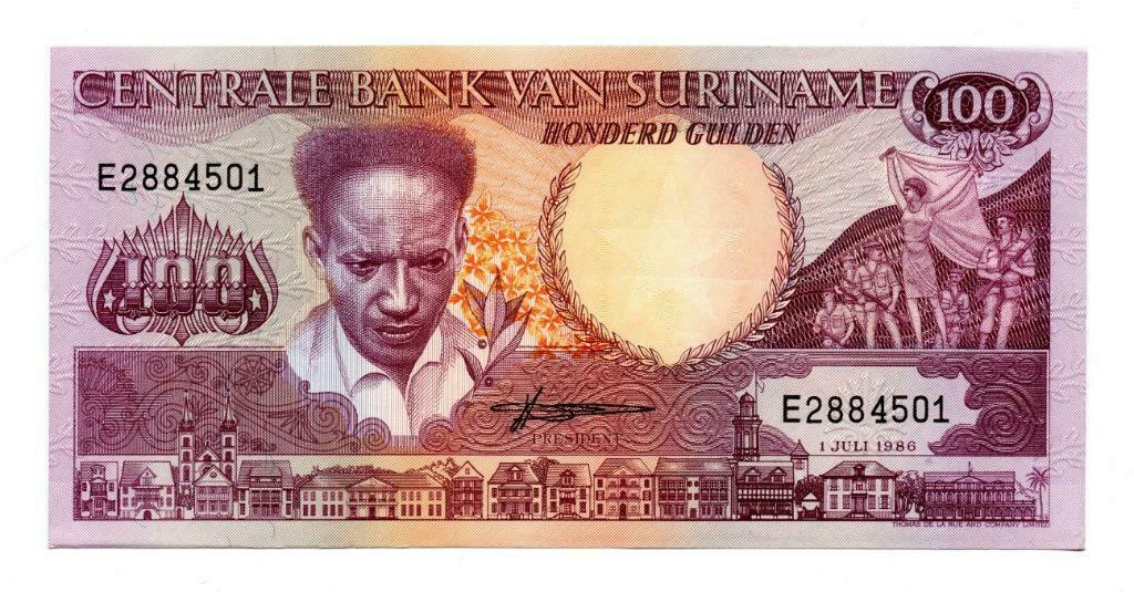 100 GULDEN 1986     SURINAME      UNC       P 133a       € 2, Enlèvement ou Envoi, Amérique du Sud, Billets en vrac