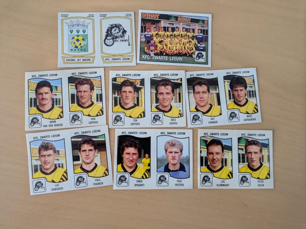 PANINI FOOTBALL 90  ZWARTE LEEUW 8 AUTOCOLLANTS FOOT, Envoi, Neuf