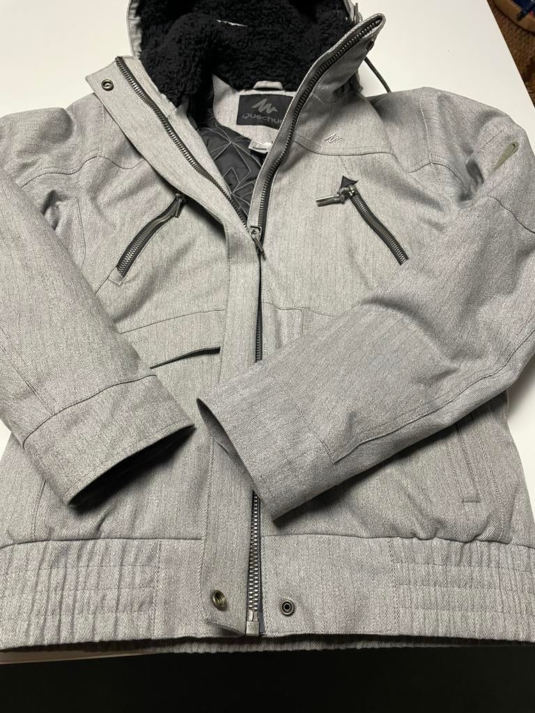Winterjas decathlon dames, Gris, Taille 36 (S), Comme neuf, Enlèvement