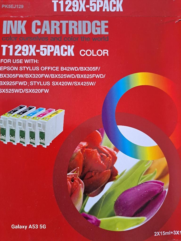 Cartouches encre T129x- 2Packs de 5 pièces, compatible Epson, Enlèvement ou Envoi, Neuf, Cartridge