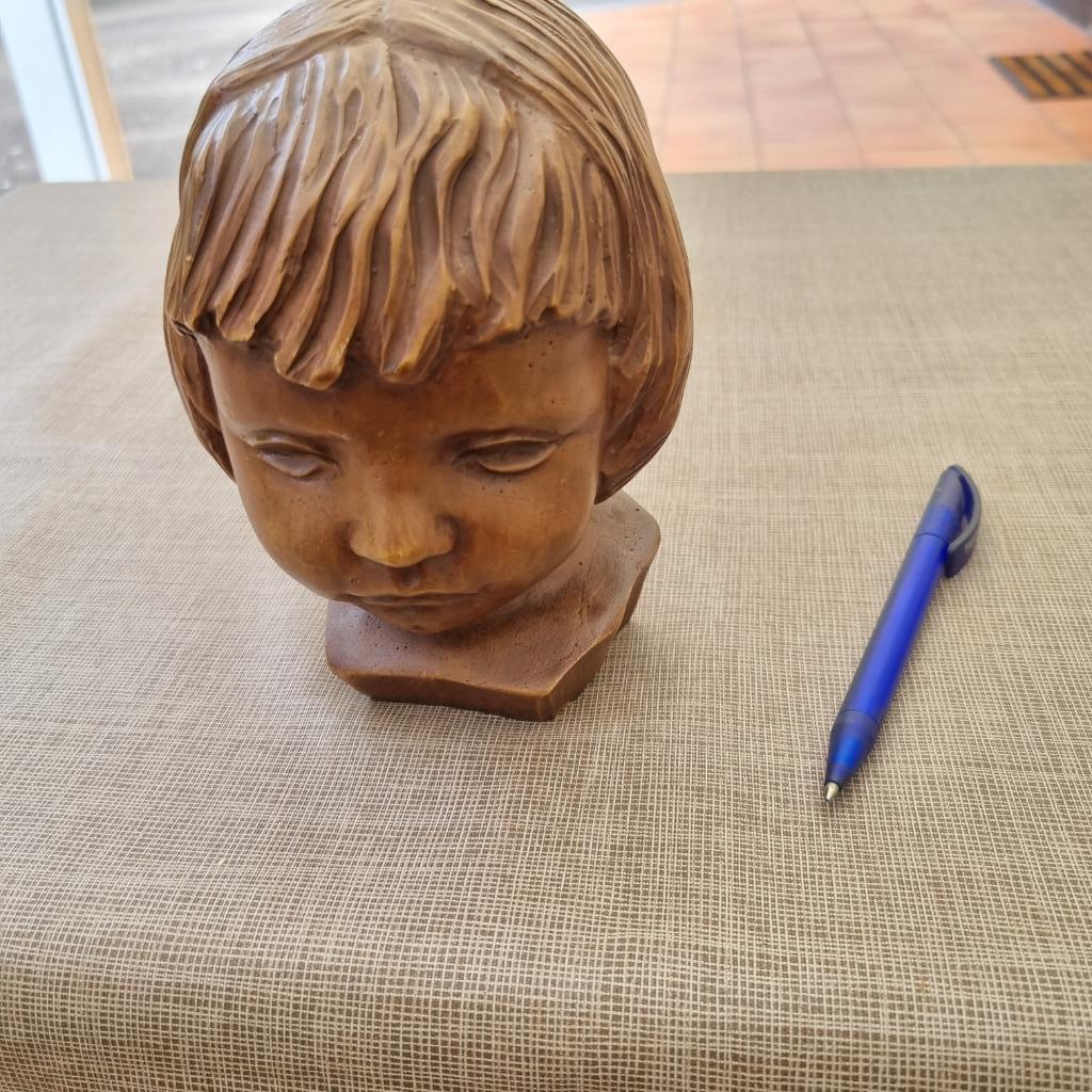 Stenen Kinderhoofdje - sculptuur Paridon, Antiek en Kunst, Ophalen of Verzenden