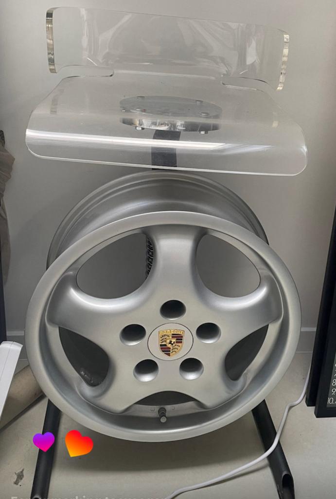 Porsche stoel voor mancave 964 cup velg, Auto-onderdelen, Ophalen, Nieuw, Porsche