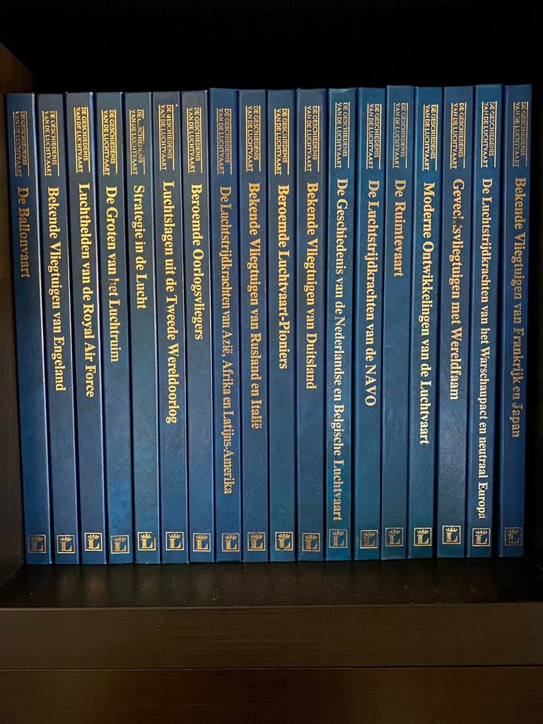 19 delige boekenreeks " De Geschiedenis van de Luchtvaart ", Verzamelen, Luchtvaart en Vliegtuigspotten, Ophalen of Verzenden