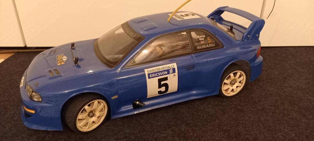 RC auto op Nitro - Subaru Impreza WRC, Ophalen, Gebruikt, Schaal 1:10, Auto onroad