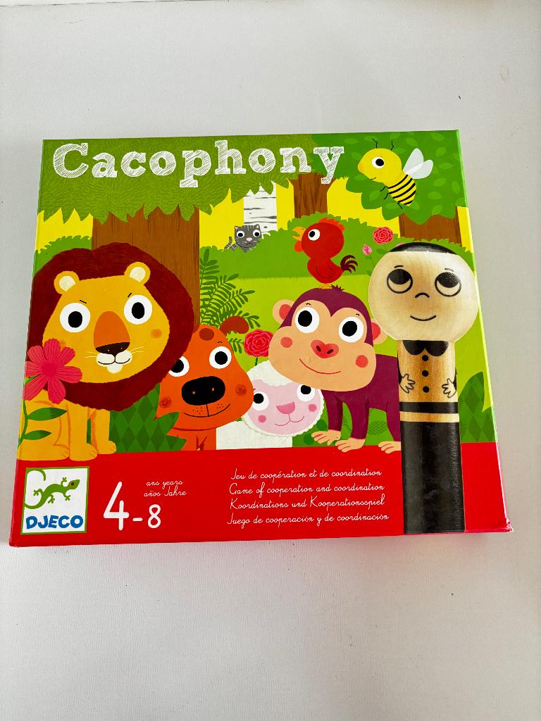 Djeco Cacophony gezelschapsspel vanaf 4 jaar - als nieuw, Kinderen en Baby's, Speelgoed | Educatief en Creatief, Ophalen of Verzenden