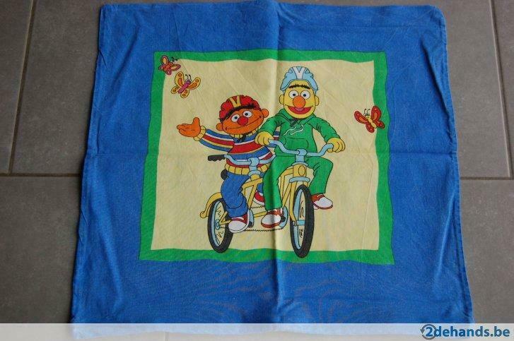 SESAMSTRAAT Kussensloop met rits 45x45 cm, Kinderen en Baby's, Ophalen of Verzenden, Gebruikt