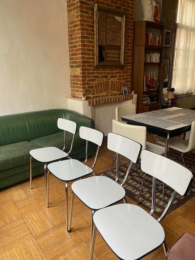 4 chaises vintage formica, Maison & Meubles, Enlèvement, Comme neuf