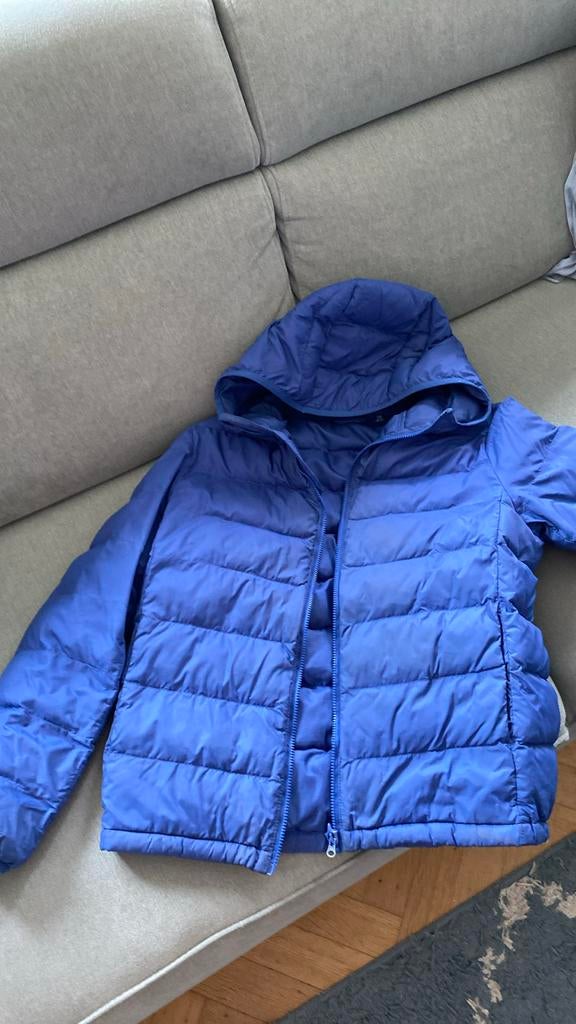 Uniqlo kinderen jas original, Ophalen, Zo goed als nieuw, Blauw