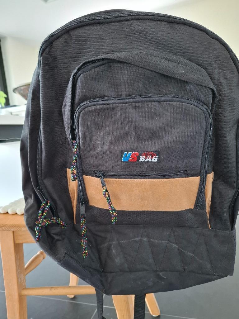 US Rugtas - Schooltas- Zwart, Rugtas, Zwart, Ophalen of Verzenden, 30 tot 40 cm
