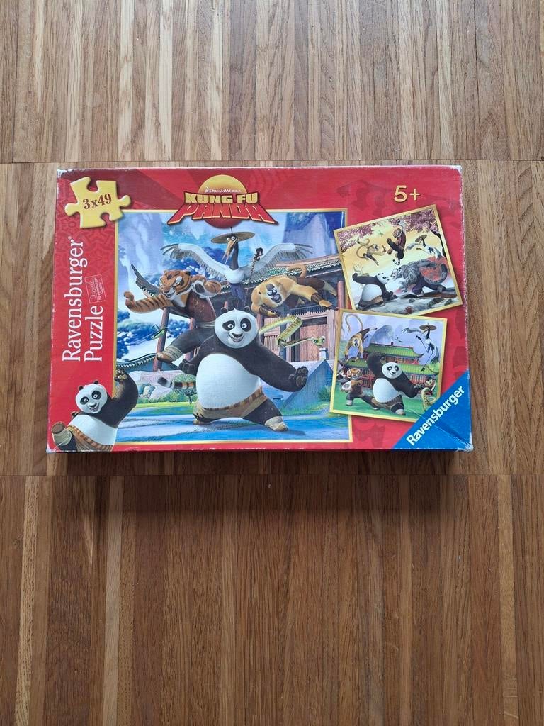 Ravensburger Puzzel Kung Fu Panda - 3 x 49st, Kinderen en Baby's, Ophalen of Verzenden, Gebruikt
